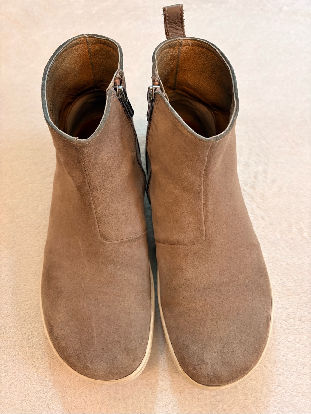Birkenstock Women's Myra Suede Zip Ankle Booties in Tan Sz 39 - Picture 2 of 14
